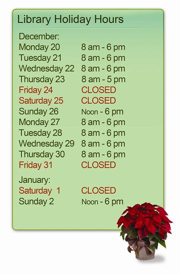 Christmas hours 2010