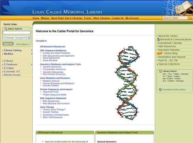 Genomics portal