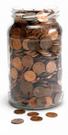 jar of pennies