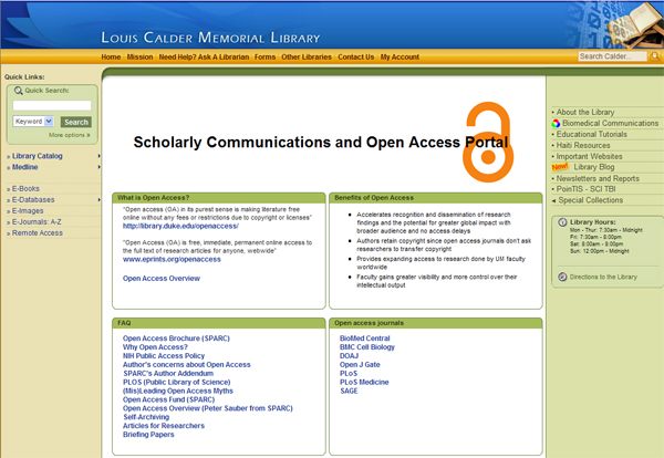 open access portal