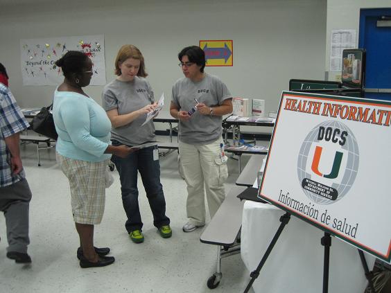 librarians with patient