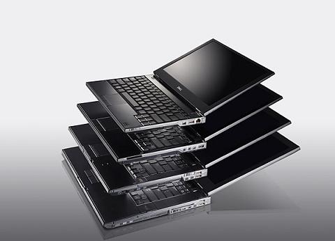 stack of laptops